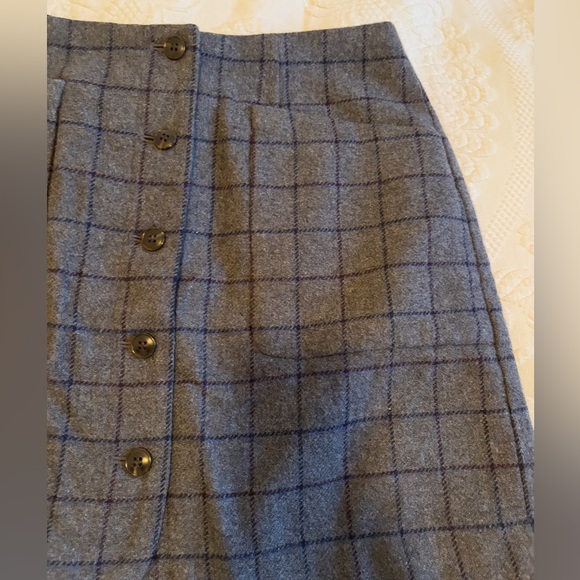 Madewell Wool gray skirt - Picture 5 of 9